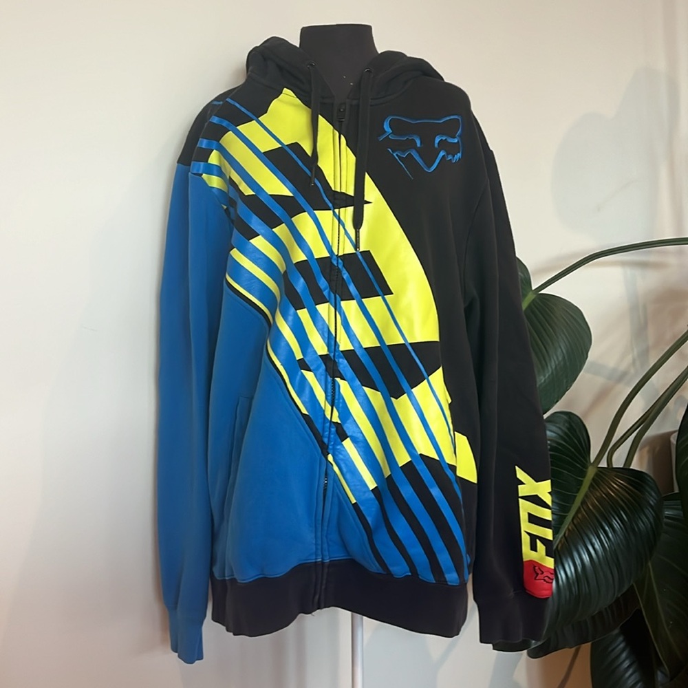 Fox Racing graphic zip-up hoodie